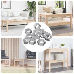 &Eacute;crou Hexagonal 23377 pcs Argent&eacute; M&eacute;t??