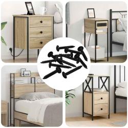 Clou auto-perceur 9000 pcs Noir Acier