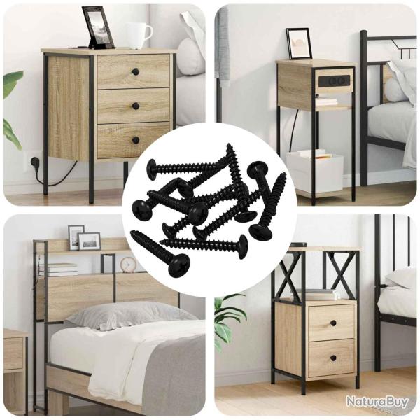 Clou de Taraudage 8219 pcs Noir Acier