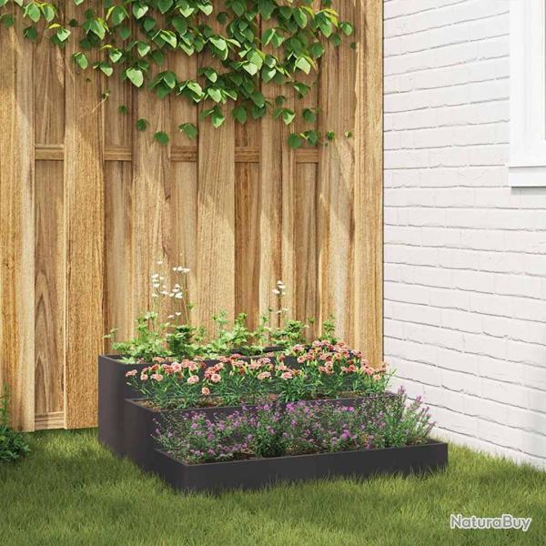 Cache-pot de Noir 90 x 90 x 35 cm Acier lamin� � froid
