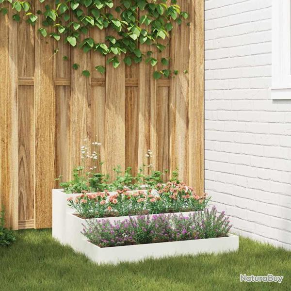 Cache-pot de Blanc 90 x 90 x 35 cm Acier lamin� � froid