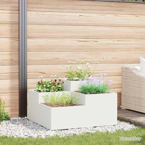 Cache-pot de Blanc 80 x 80 x 48 cm Acier
