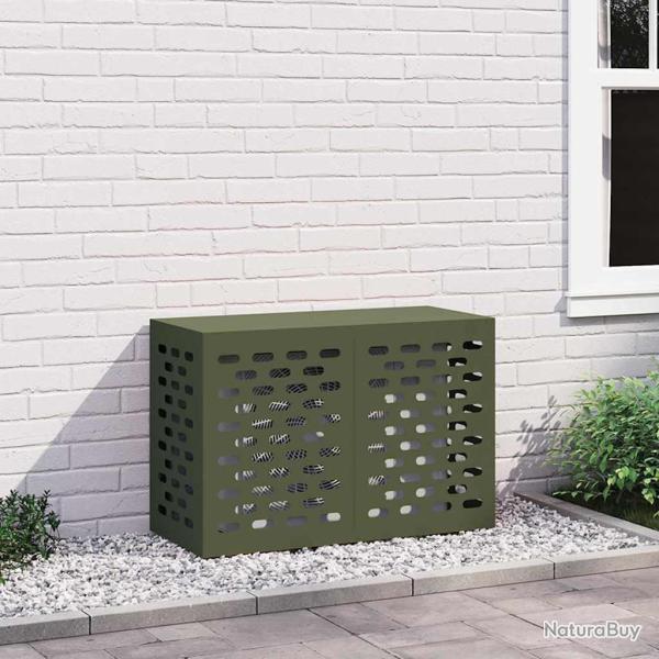 Housse de climatiseur Vert olive 90 x 40 x 60 cm