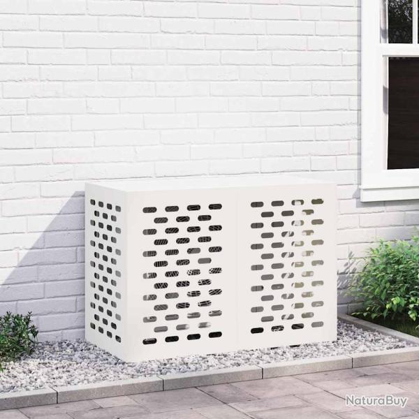 Housse de climatiseur Blanc 100 x 50 x 70 cm Acier