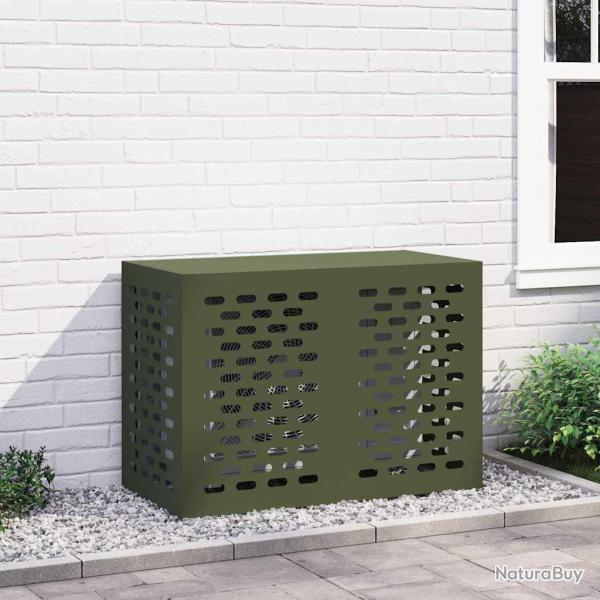 Housse de climatiseur Vert olive 100 x 50 x 70 cm