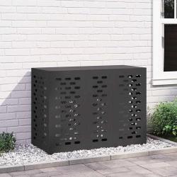 Housse de climatiseur Noir 110 x 50 x 80 cm Acier