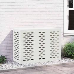 Housse de climatiseur Blanc 110 x 50 x 80 cm Acier