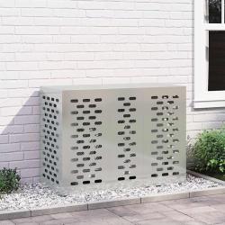 Housse de climatiseur Argent 110 x 50 x 80 cm Acier galvanis&eacute;