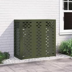 Housse de climatiseur Vert olive 110 x 50 x 105 cm