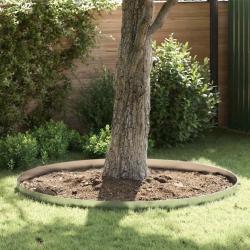 Bordure de Pelouse 4 pcs 450 x 0,05 x 15 cm Acier galvanis&eacute;