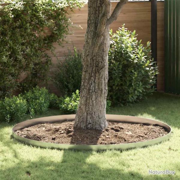 Bordure de Pelouse 4 pcs 450 x 0,05 x 15 cm Acier galvanis�