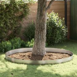Bordure de Pelouse 4 pcs Argent 450 x 0,05 x 20 cm