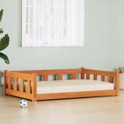 Lit pour Chien Brun cire 100 x 70 x 28 cm Pin massif