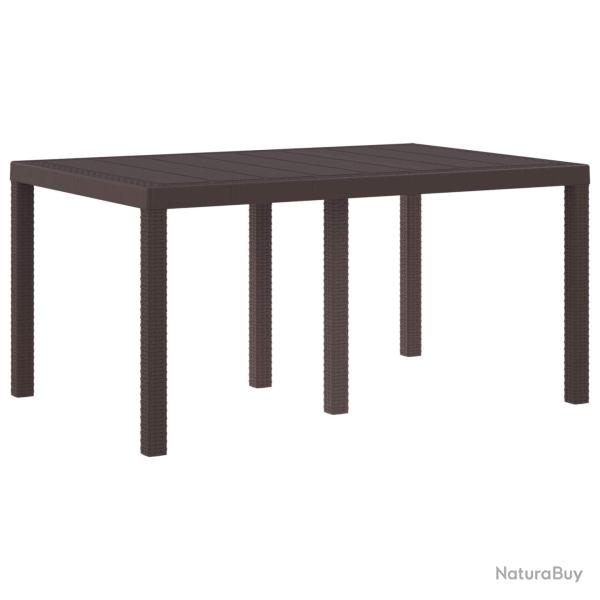 Table de Marron 150 x 100 x 73 cm polyrotin