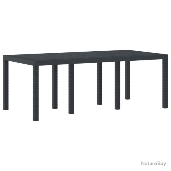 Table de Anthracite 200 x 100 x 73 cm polyrotin