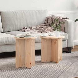 Table basse 2 pcs Naturel