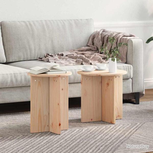 Table basse 2 pcs Naturel
