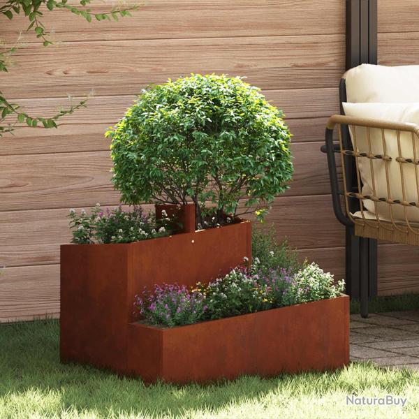 Cache-pot de Rouill� 60 x 60 x 50 cm Acier patin�