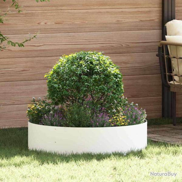 Anneau de jardini�re 5 pc Blanc 80 x 80 x 20 cm
