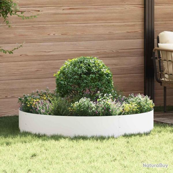 Anneau de jardini�re 5 pc Blanc 120 x 120 x 20 cm