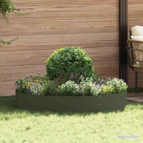 Anneau de jardini�re 5 pc Vert olive 120 x 120 x 20 cm