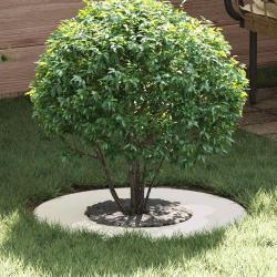 adapt&eacute; pour anneaux d'arbre plats 5 pcs Blanc &Oslash;30 / 60 cm Acier