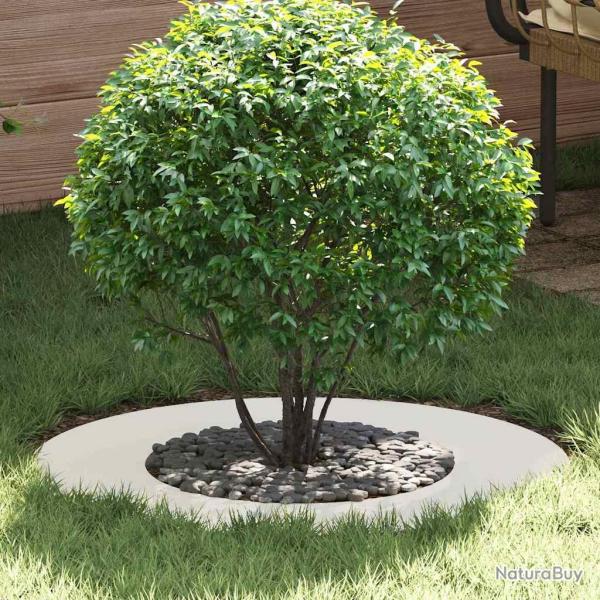 adapt� pour anneau d'arbre plat Blanc �40 / 70 cm Acier