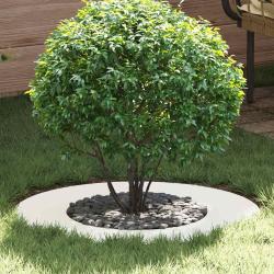 adapt&eacute; pour anneaux d'arbre plats 5 pcs Blanc &Oslash;40 / 70 cm Acier