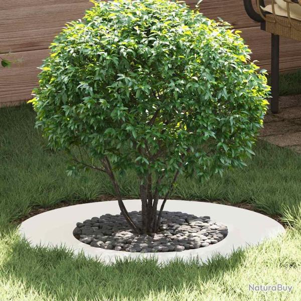 adapt� pour anneaux d'arbre plats 5 pcs Blanc �40 / 70 cm Acier
