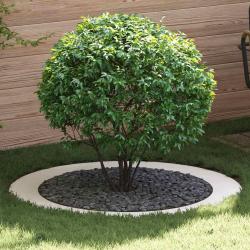 adapt&eacute; pour anneaux d'arbre plats 5 pcs Blanc &Oslash;90 / 120 cm Acier