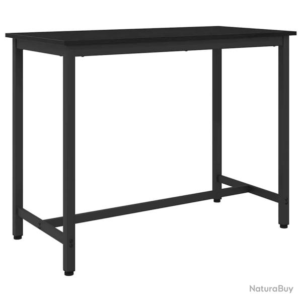 table Ch�ne noir 100 x 50 x 76,5 cm Bois d'ing�nierie et acier