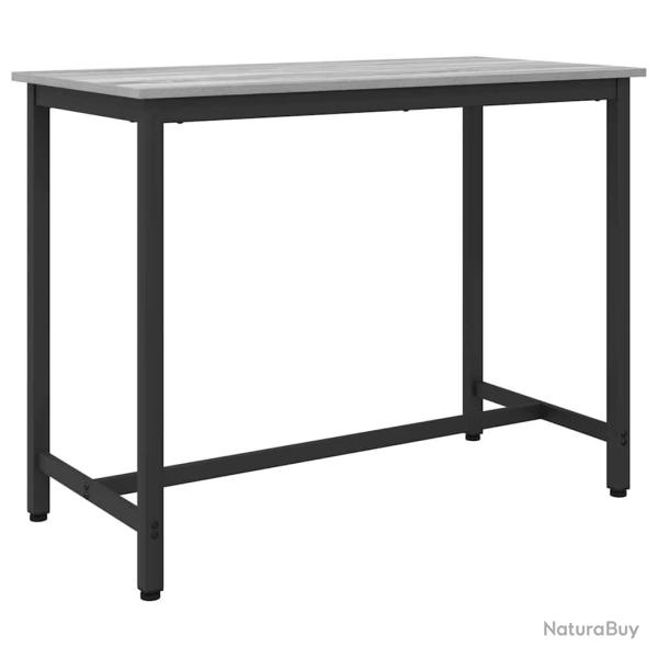 table Gris 100 x 50 x 76,5 cm Bois d'ing�nierie et acier