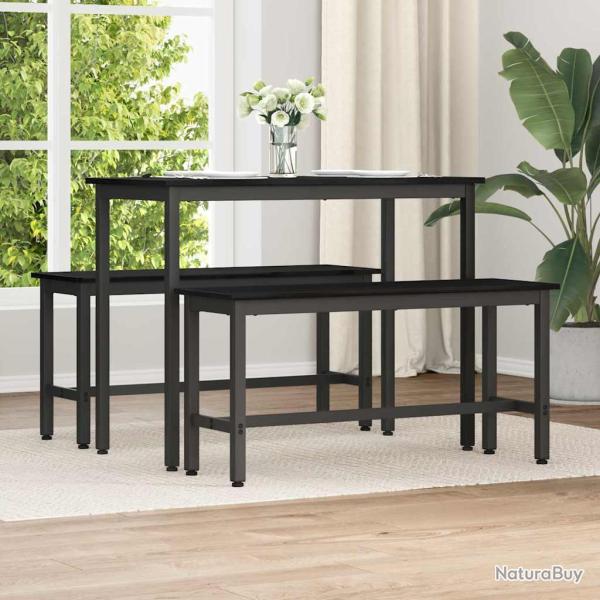 Banc de salle � manger Ch�ne noir 100 x 32,5 x 48,5 cm