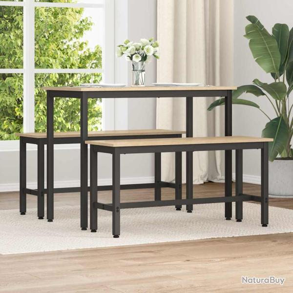 Banc de salle � manger Ch�ne 100 x 32,5 x 48,5 cm