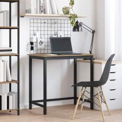 table Ch&ecirc;ne artisanal Bois d'ing&eacute;nierie et acier