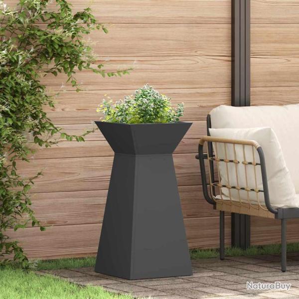 Jardini�re � pilier Noir 35 x 35 x 73 cm