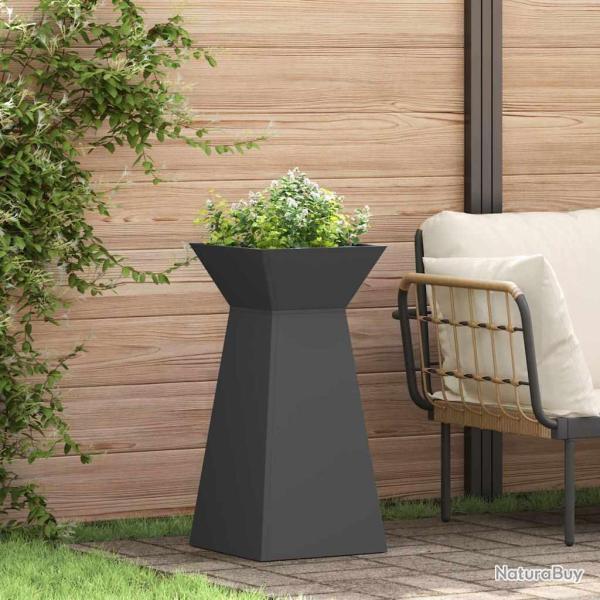 Jardini�re � pilier 2 pc Noir 35 x 35 x 73 cm