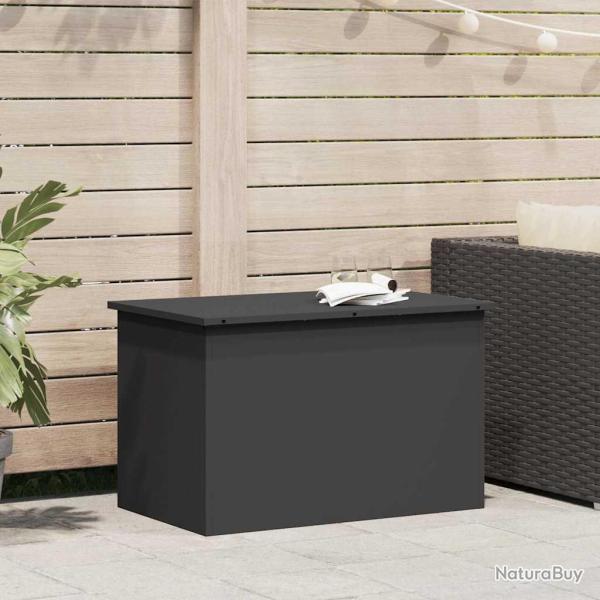 Coffre de rangement de Acier 80 x 50,5 x 50 cm 180 Noir