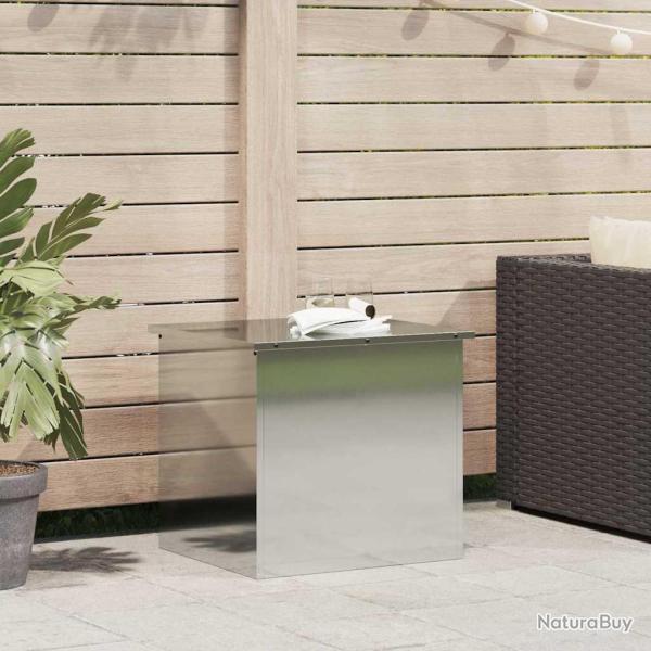 Coffre de rangement de Acier 55 x 50,5 x 50 cm Argent