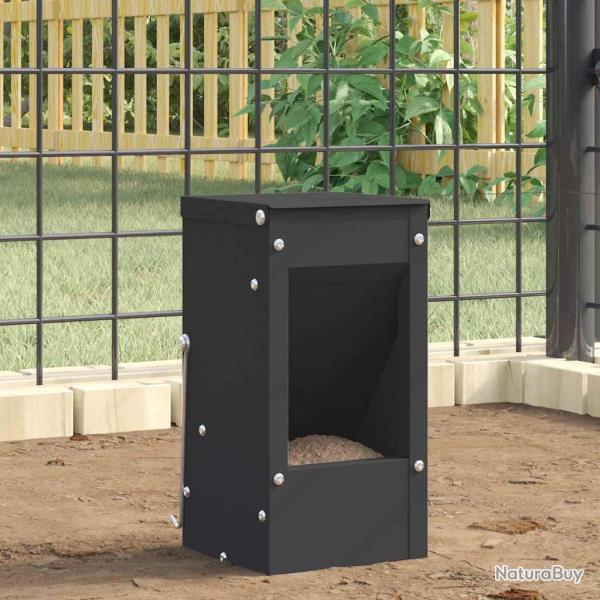 Distributeur pour lapins Noir 12,5 x 12,5 x 25 cm
