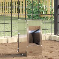 Distributeur pour lapins Argent 12,5 x 12,5 x 25 cm