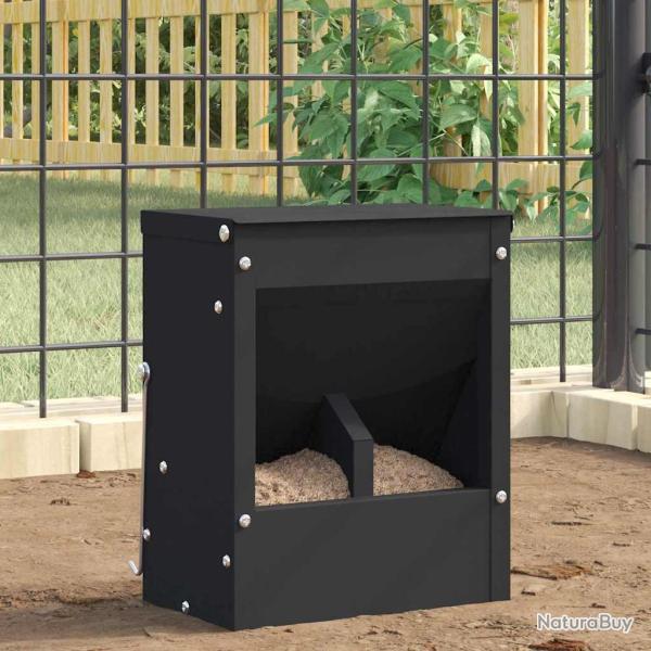 Distributeur pour lapins Noir 20 x 12,5 x 25 cm