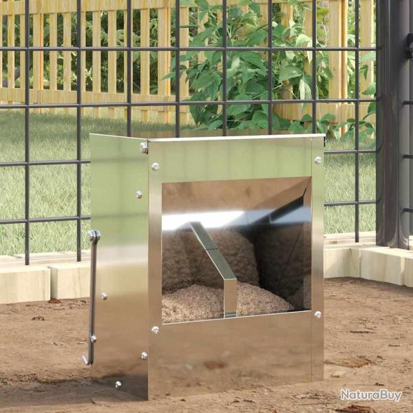 Distributeur pour lapins Argent 20 x 12,5 x 25 cm