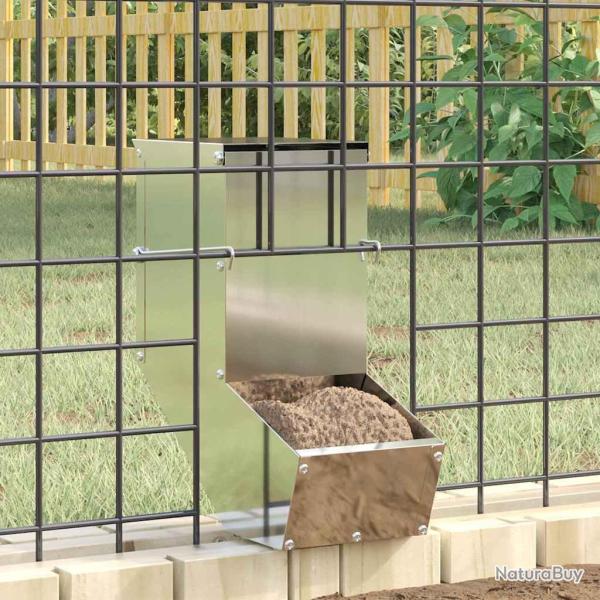 Distributeur pour lapins Argent 12,5 x 26 x 28,5 cm
