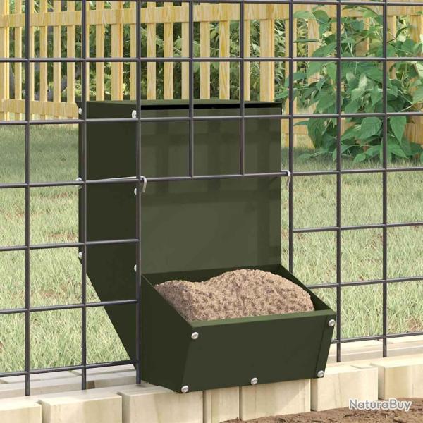 Distributeur pour lapins Vert olive 17,5 x 26 x 28,5 cm