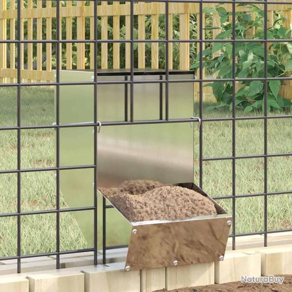 Distributeur pour lapins Argent 17,5 x 26 x 28,5 cm