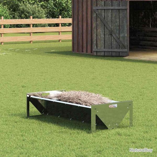 Trough d'alimentation pour le b�tail Argent 108 x 50 x 28 cm