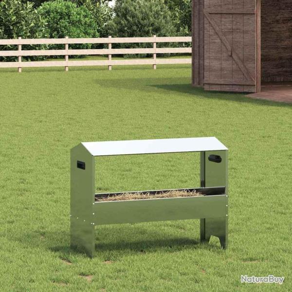 Trough d'alimentation pour le b�tail Argent 79 x 35 x 62 cm