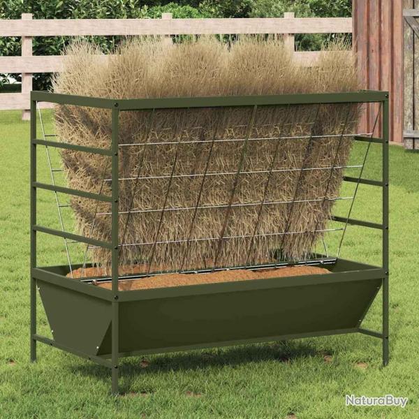 Nourrisseur pour Animaux Vert olive 100 x 60 x 90 cm