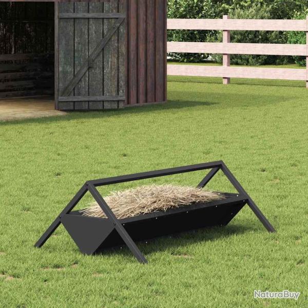 Trough d'alimentation pour le b�tail Noir 111 x 76 x 38 cm